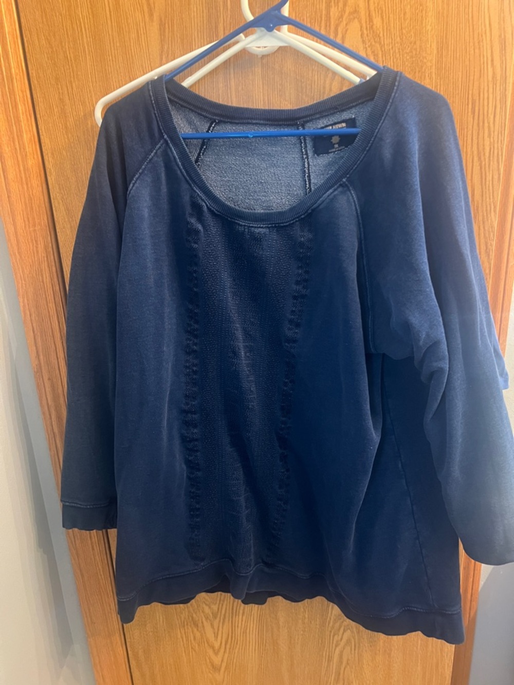 Ruff Hewn Navy Scoop Neck Pullover Sweatshirt